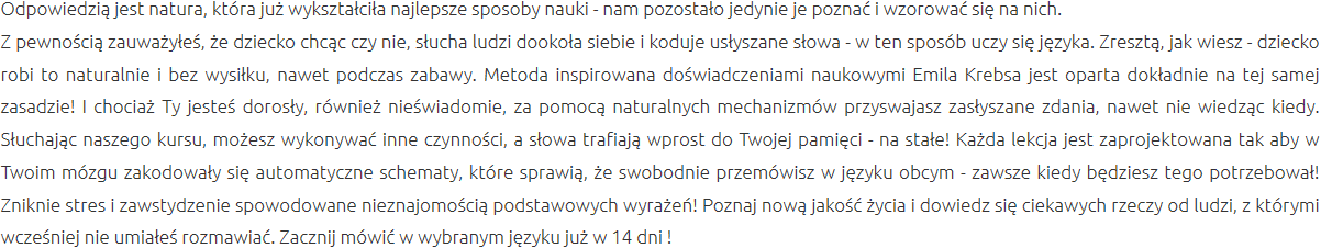 Efektywna Metoda Nauki Milanówek